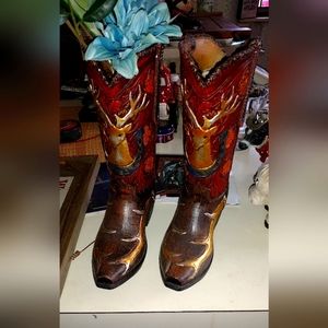 Deer boot shaped vases